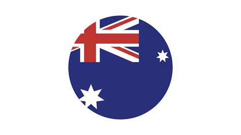 Australia flag circle, vector image and icon 7686663 Vector Art at Vecteezy