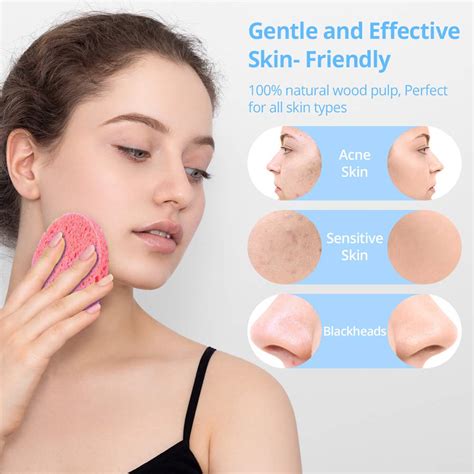 10 Count Compressed Facial Sponges For Estheticians Bulk Natural Cellulose Cosmetic Facial ...