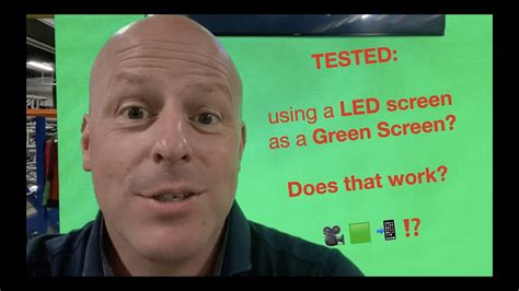 TEST: using a LED wall as green screen - YouTube