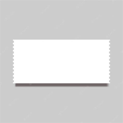 Premium Vector | Ticket blank realistic mockup template vector ...