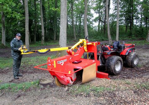 Tractor-mounted stump grinder - XYLOCROK 55 T - RABAUD - PTO-driven