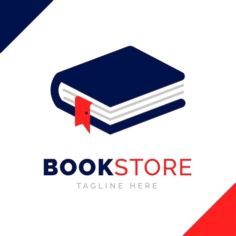 Free Vector | Flat design bookstore logo template