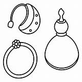 Premium Vector  Fashion jewelry Set earrings And Rings With Doodle sketch template