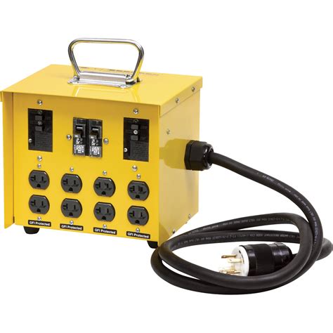 Portable Power Box w/GFCI — 30 Amps, 125/250 Volts, 8 Outlets | Northern Tool + Equipment