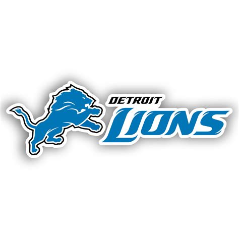 Detroit Lions Full Color Vinyl Sticker – Custom Size – Sports Stickers USA