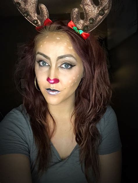 Rudolph Makeup | Rudolph makeup, Halloween makeup looks, Makeup challenge