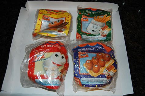 MCDONALDS FISHER PRICE HAPPY MEAL TOYS, FUN WITH FOOD. 1988, COMPLETE ...