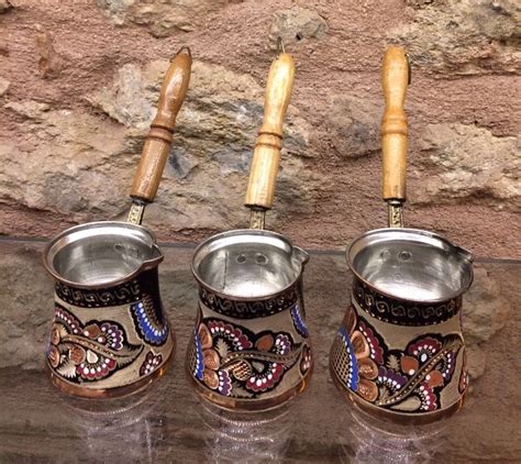 TURKISH COFFEE POT SET OF THREE | Turkish coffee, Coffee pot, Pot sets