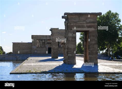 Templo de Debod, Parque del Oeste, old town, Madrid, Spain, Southern ...