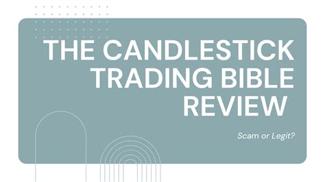 The Candlestick Trading Bible Review – Scam or Legit?