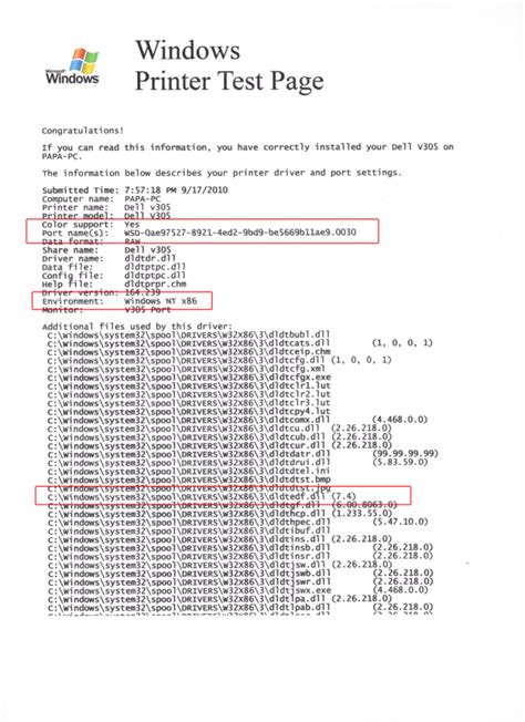 wireless networking - Dell v305w prints skewed lines via wifi, fine on cable - Super User