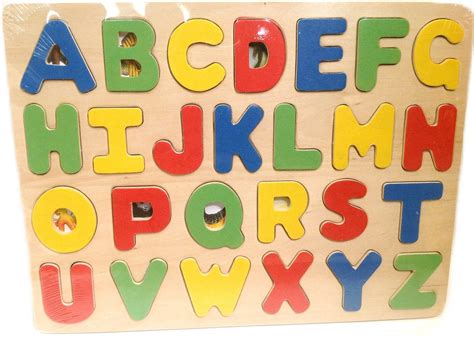 Wooden Alphabet Letters Puzzle Set 26pcs | eBay