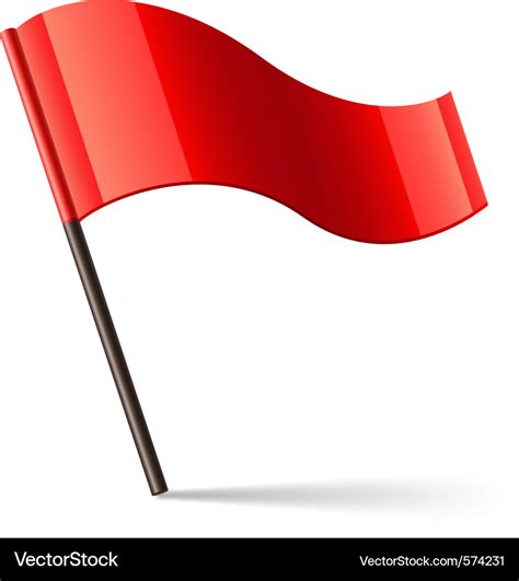 Red flag icon Royalty Free Vector Image - VectorStock