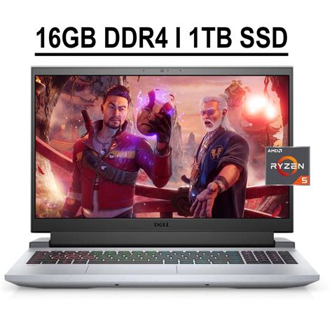 Dell G15 Ryzen Edition Gaming 15 Laptop 15.6" FHD 120Hz Anti-glare Display AMD Hexa-Core Ryzen 5 ...