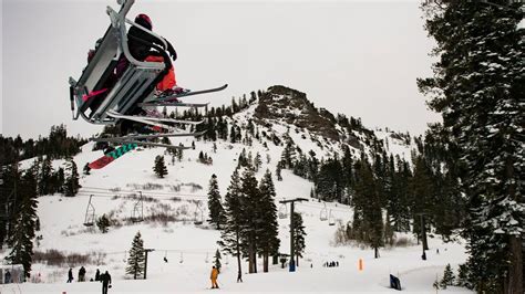 Scene where skier was killed by an avalanche at Alpine Meadows near ...