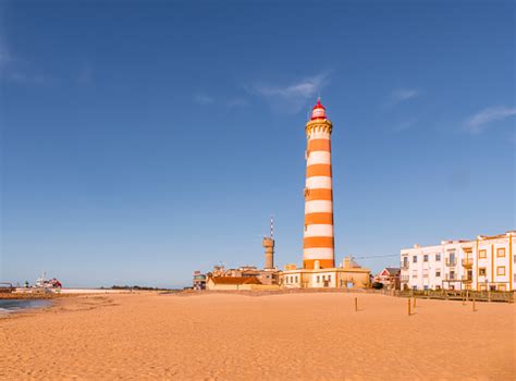 Lighthouse Of Barra Aveiro Stock Photo - Download Image Now ...