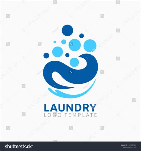 Cleaning Service Logo Laundry Template Design Stock Vector (Royalty Free) 1547707682 | Shutterstock