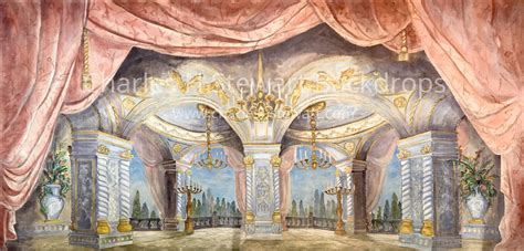 Palace Interior Backdrop | Backdrops by Charles H. Stewart