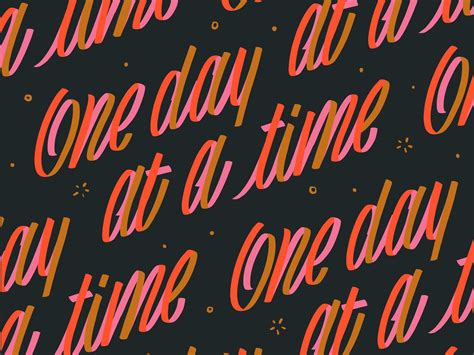 One Day At A Time by Monique Aimee | Dribbble | Dribbble Creative Typography, Typography Logo ...