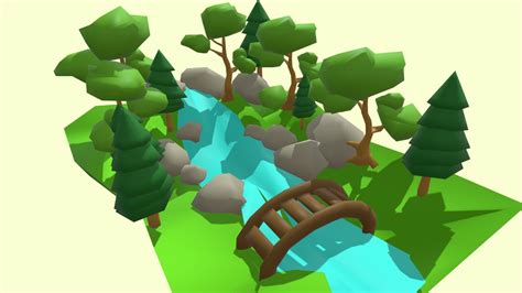 Low poly Forest mini scene - 3D model by mariaab05 [654beb7] - Sketchfab