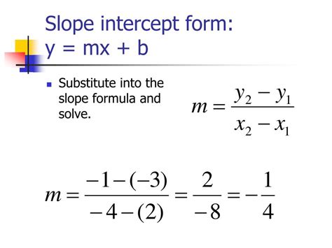 Slope Formula Y=Mx+B - pametno
