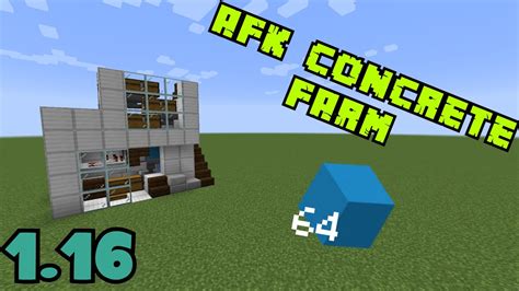 How To Make a AFK CONCRETE FARM | Minecraft 1 16 1 - YouTube