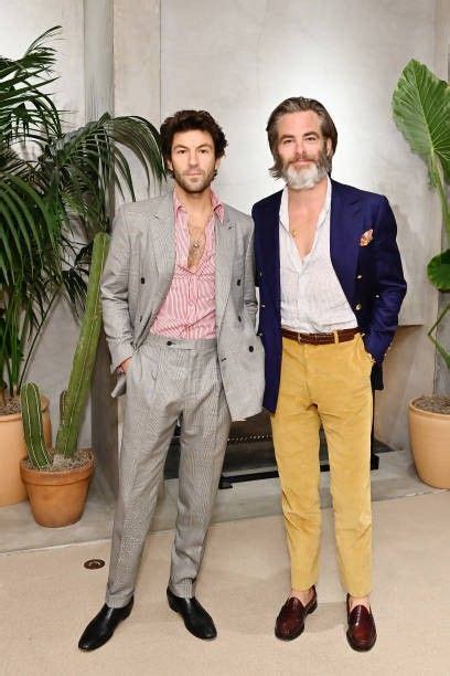 Jordan Masterson and Chris Pine attend the MATCHESFASHION Frieze... in ...