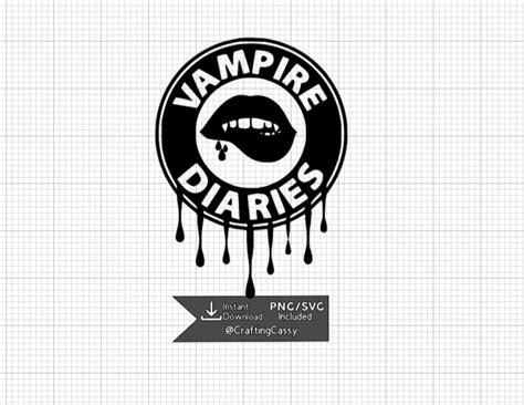 Mock Vampire Diaries Logo SVG - Etsy