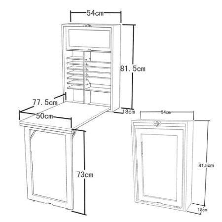 Wall-mounted Drop-leaf Table, Folding Kitchen & Dining Solid Wood ...