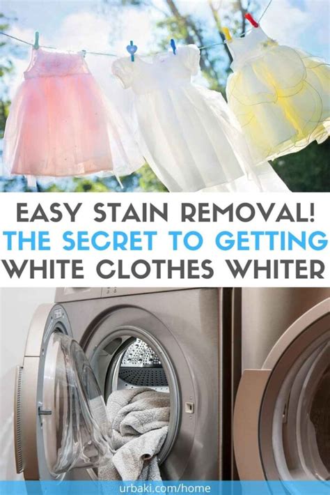 Easy Stain Removal! The Secret to Getting WHITE CLOTHES WHITER