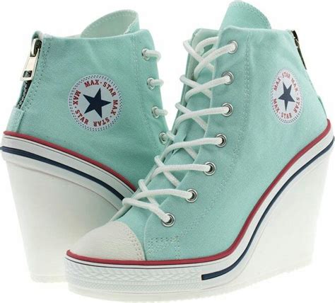 Mint converse wedges!!! | Sneaker heels, Wedge heel sneakers, Girls shoes