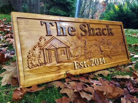 Personalized Cabin Sign Custom Wood Sign Rustic Cabin Decor Personalized Man Cave Sign ...