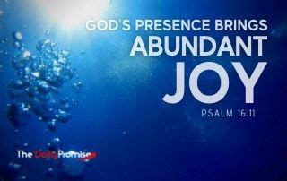 God’s Presence Brings Abundant Joy | The Daily Promise