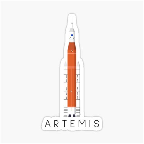 "Artemis Nasa Sls Lunar Mision 2024" Sticker for Sale by minsty | Redbubble