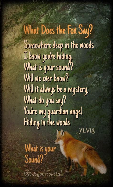 What Does the Fox Say? II | Art music, Woodlands, Music photography