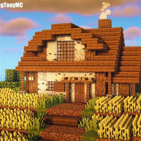 Minecraft Farmhouse! | Minecraft farm, Minecraft houses, Minecraft cottage