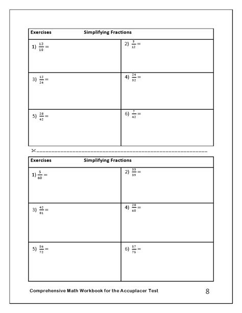 Comprehensive Math Workbook for the Accuplacer Test: Student Workbook and 2 Full-Length ...