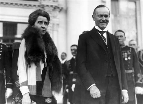 First Lady Grace Coolidge And President Calvin Coolidge At The New Year ...