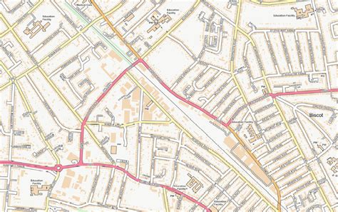 Central Luton City Street Map - Digital Download – ukmaps.co.uk