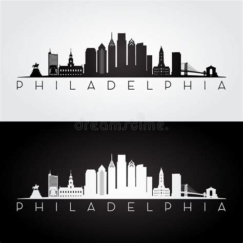 Philly Skyline Silhouette - Philly "city Skyline" | Graprishic