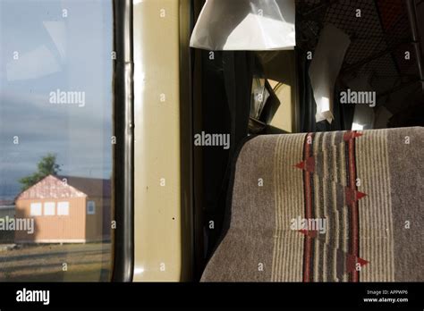 view from train window with seat - 1 Stock Photo - Alamy