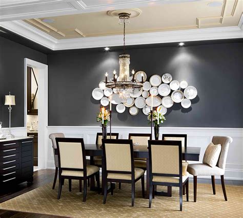 20 Beautiful Dining Rooms with Black Accent Walls | Home Design Lover