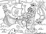 Pirate Ship Coloring Page  Free Printable Pages sketch template