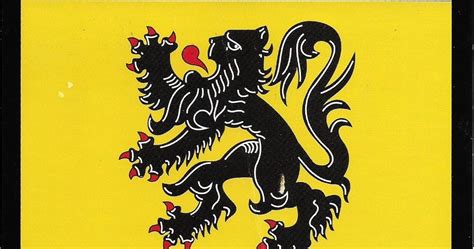 POSTCARD ALBANIA: The flag of the Flemish region