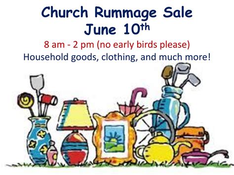 Church Rummage Sale - Easy Reader News