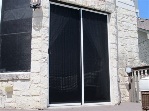 Solar Screen Sliding Door and Solar Screen Sliding Screen Door Pocket.