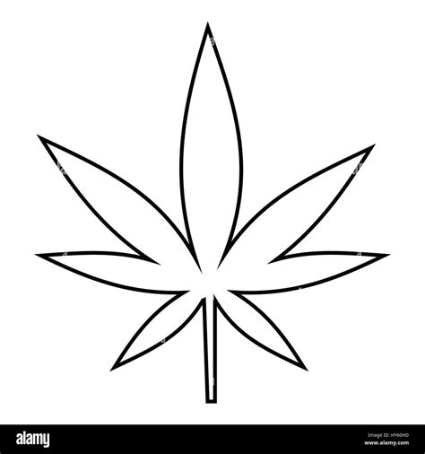 Cannabis Leaf Outline