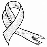 Awareness Ribbon Coloring Page · Creative Fabrica sketch template