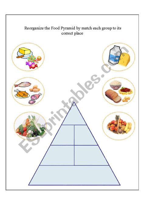 The Food Pyramid - ESL worksheet by elesy