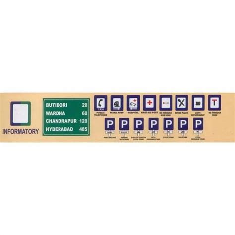 Multicolor Retroreflective Sheeting Informatory Road Signs at Rs 3500 ...